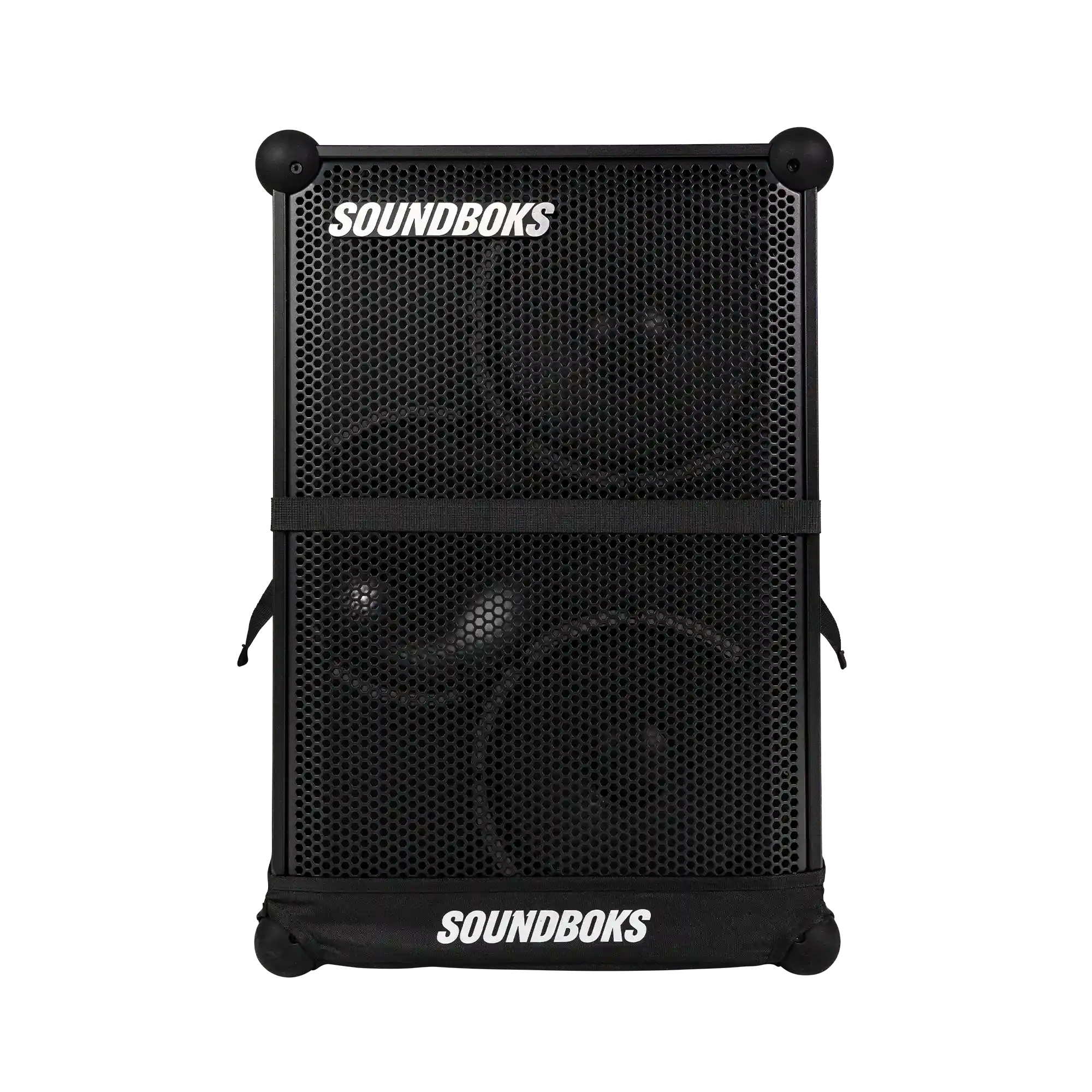 Soundboks 4 in The Backpack front#grill-color_black