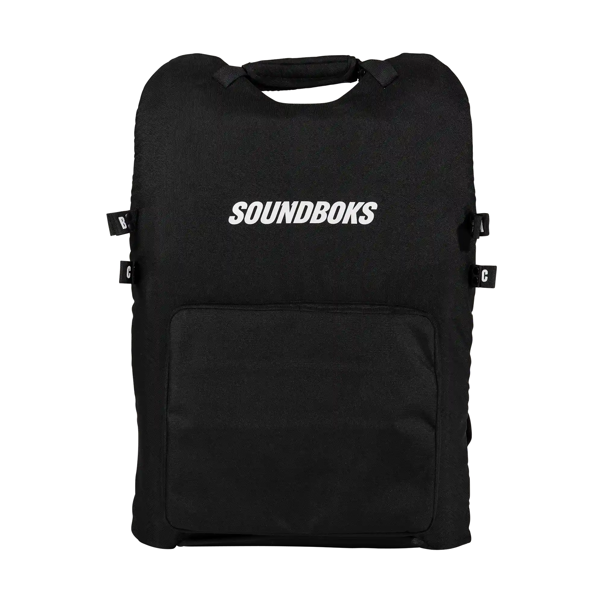 SOUNDBOKS The Backpack from the front#grill-color_metallic-gray